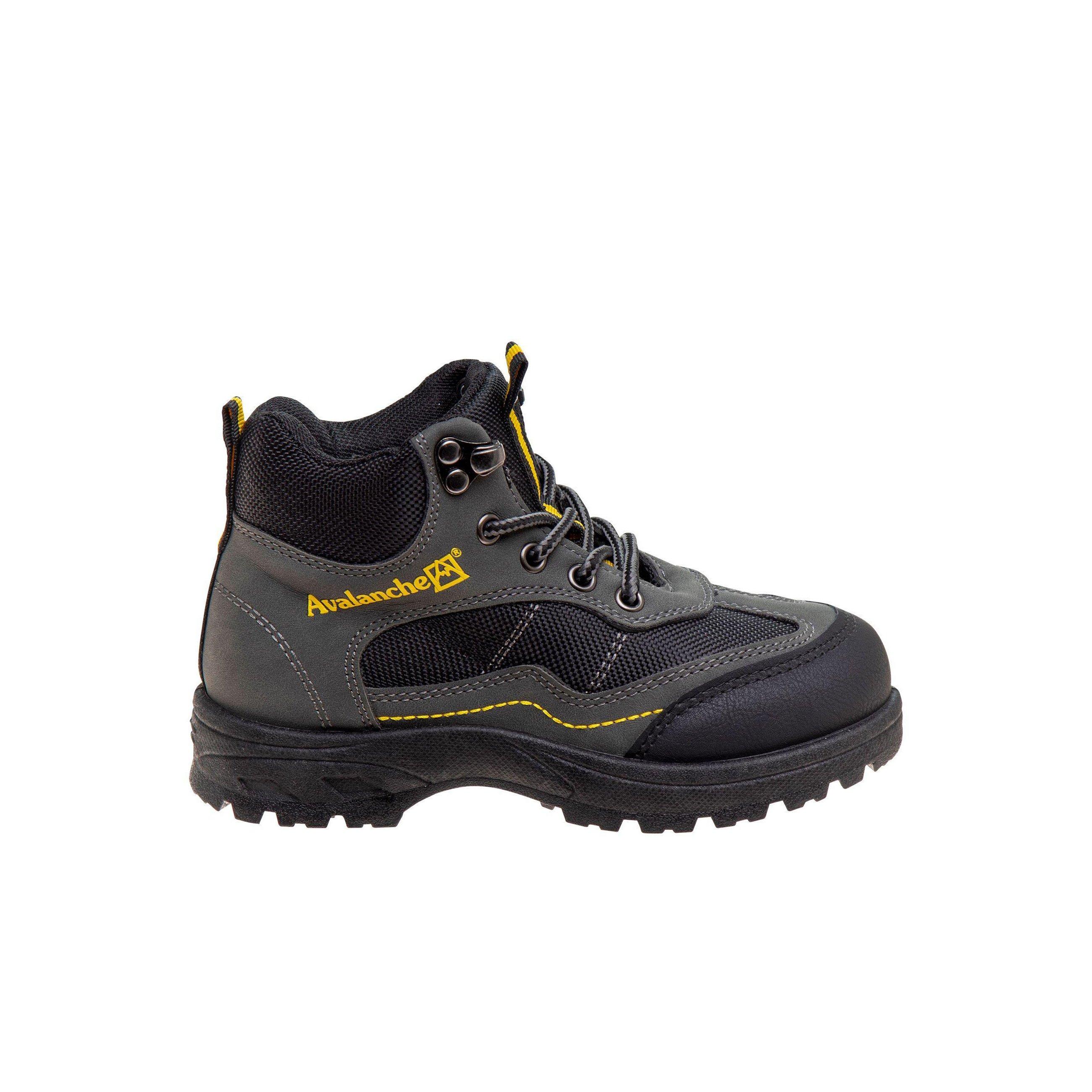 Avalanche All Terrain Adventure "Grey/Yellow" Preschool Boys' Hiker Boot - GREY/YELLOW